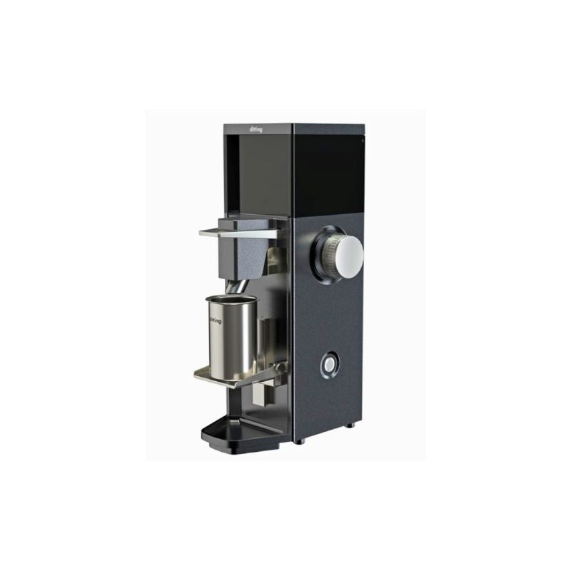 Black Ditting 807 Lab Sweet coffee grinder featuring stepless grind adjustment and patented cast steel burrs for consistent specialty coffee grinding.