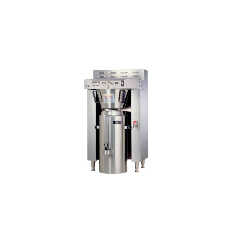 Fetco Café CBS-61H commercial coffee machine featuring handle-operated brewing control, designed for consistent coffee service in cafés and commercial environments.