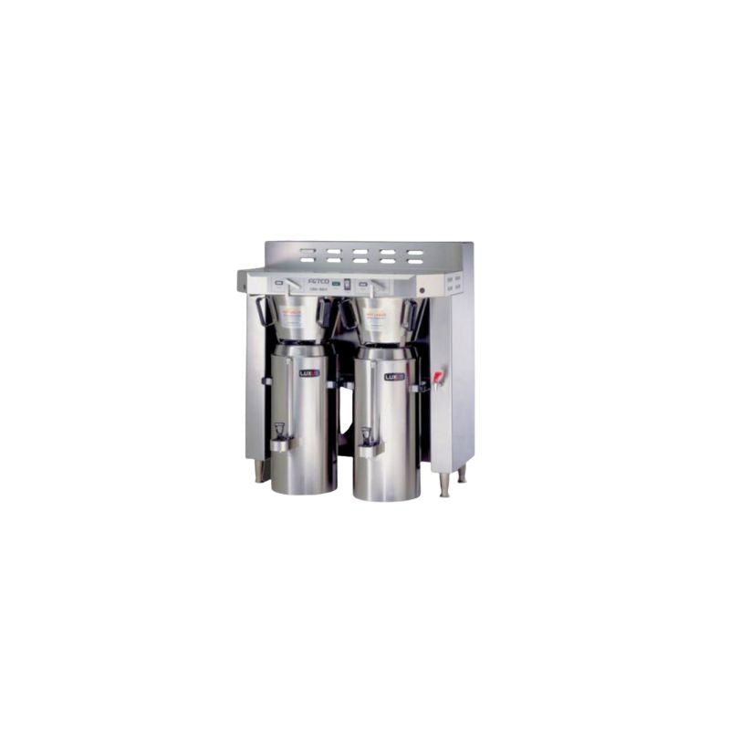 Fetco Café CBS-62H commercial coffee maker featuring handle-operated brewing control, designed for reliable coffee service in cafés and commercial settings.