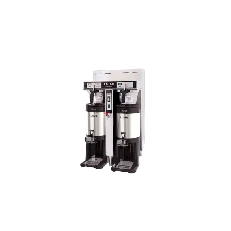 Fetco CBS-52H commercial coffee maker featuring handle-operated brewing control, designed for reliable coffee service in cafés and commercial environments.