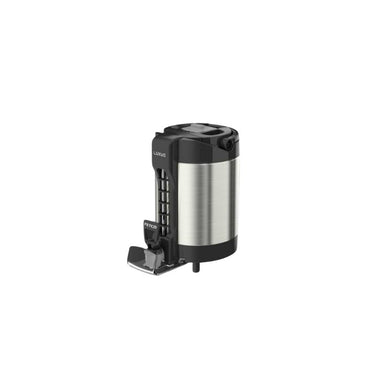 Luxus LGS-10 1.0-gallon sight gauge thermal dispenser designed for hot coffee and tea, featuring a clear level indicator and easy-pour spigot.
